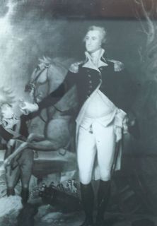   George Washington,Battle of Trenton,John Trumbull, Lantern Glass Slide