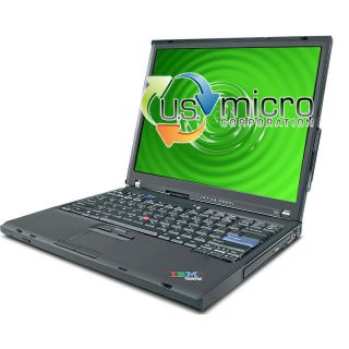 IBM ThinkPad T60 1.83GHz 4GB 60GB DVD Windows 7 Home Laptop Notebook 