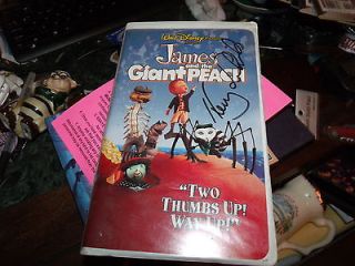 James and the Giant Peach (VHS, 1996) SIGNED BY HENRY SELICK
