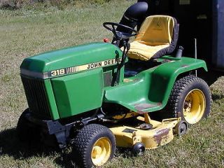 John Deere 318Onan Tractor 48 Lawn Mower Hydro Rear Lift Capable 