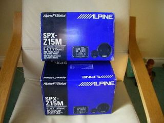alpine SPX Z15M F1 status F#1 high end 2 way component speakers 