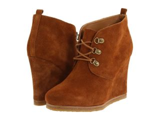 STEVE MADDDEN Tanngoo BROWN Ankle Boots Suede Wedges Bootie Heels 