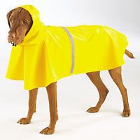 Dog Rain Coat Hooded Jacket Coat new Apparel Yellow Slightly Imperfect