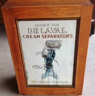   De Laval Cream Separator Advertising Store Parts Cabinet Sign 1905