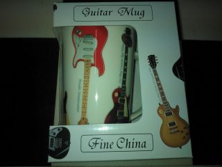 Guitar Mug Cup Gibson Les Paul, Fender, Ibanez