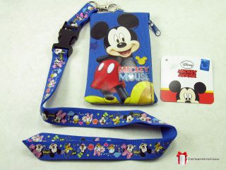   Mickey Mouse Friends Lanyard Fastpass ID Ticket iPhone Badge Holder