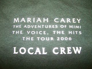 Mariah carey the adventures of mimi the tour 2006 local crew XL T 