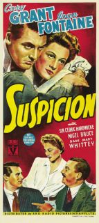 Suspicion Cary Grant vintage movie poster print #6