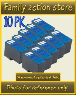 10PK DELL 810 & 725 PRINTER COLOR INK CARTRIDGE  JF333