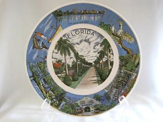 Vintage Souvenir Collectors Plate Florida
