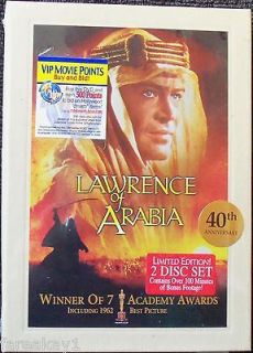 LAWRENCE OF ARABIA DvD PETER OTOOLE 2 Disc Limited Edition OMAR SHARIF 