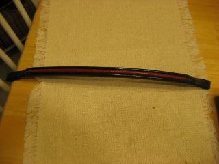 BRAND NEW NEVER USED WALSH FINE HARNESS BROW BAND WITH BLACK AND RED 