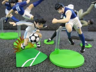 Set Of 6 Captain Tsubasa Yujin Soccer Figures Loose Lot