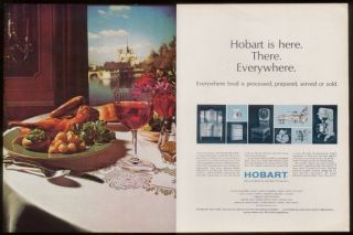 1969 hobart mixer scale meat saw pro kitchen equip ad