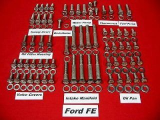 ford fe 352 428 stainless steel engine hex bolt kit