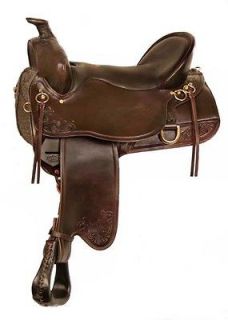 NEW TUCKER #260 HIGH PLAINS SADDLE 16.5 WIDE TREE BROWN