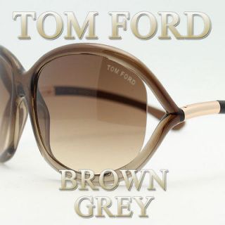 Tom Ford Jennifer TF8 38F Brown Grey Sunglasses New & Genuine