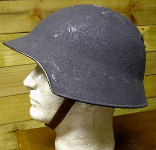 Good Surplus WWI & WWII Swiss M 1917 Helmet Darth Vader Look Rare 
