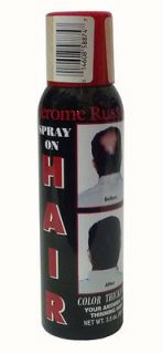 Jerome Russell Spray On Hair Color Thickener Brown/Blonde Thinning 