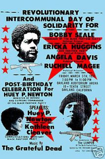 Jerry Garcia & Grateful Dead at the Black Panther Concert Poster 