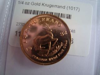 1982 1 4 oz south african krugerrand gold coin beautiful