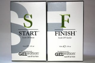 Jessica GELeration Soak off Base & Sealer (START) & (FINISH) 0.5oz 