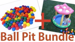      Mushroom Baby Pool 40 x 35 w/ 100 Fun Balls Ballz Pit BNIB