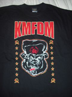 KMFDM Russian Bear T Shirt **NEW band music concert tour