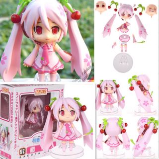   Hatsune Miku Changeable Faces Figure Figurine In Box Cherry Ver. Pink
