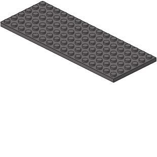 Lego Plate 6x16   Dark Bluish Gray   7888 5378 7097 NEW
