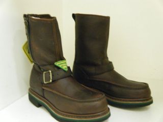 JOHN DEERE Waterproof Steel Toe Men Boots 9.5 Used