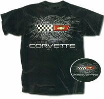 c4 corvette burst black t shirt