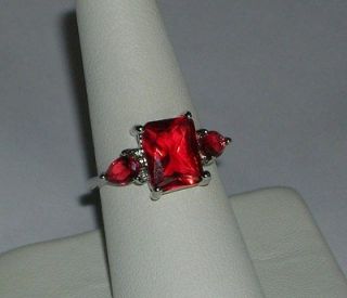 emerald cut ruby ring in Fine Jewelry