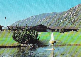 CHAMPAGNE GLASS FOUNTAIN LAWRENCE WELK VILLAGE POSTCARD