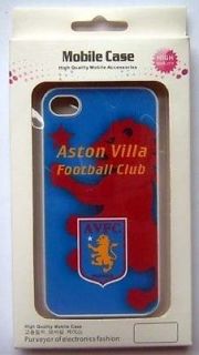 Aston Villa FC Soccer Hard Case Cover for Apple iPhone 4 4s With 