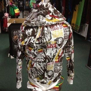 Bob Marley Hoodie Sweatshirt Reggae Rasta Music New Large.