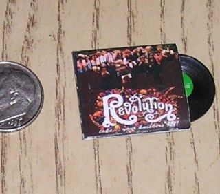 Dollhouse Miniature RECORD ALBUM THE BEATLES REVOLUTION