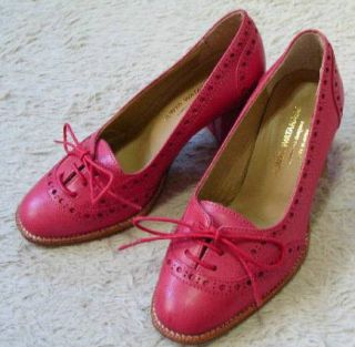 junya watanabe comme des garcons pink leather heels