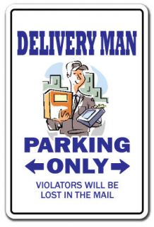 DELIVERY MAN Sign deliver job package gift UPS FEDEX United Parcel 