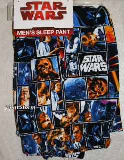 NEW Star Wars Sleep LOUNGE PANTS Pajamas Darth Vader Han Solo Leia 