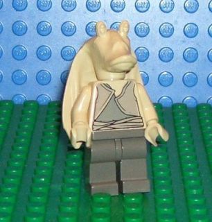 LEGO classic Star Wars jar jar binks figure people tan grey gray suit 