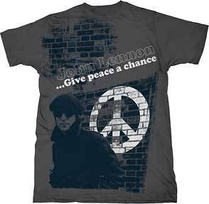 John Lennon   Painted on Wall T   Shirt