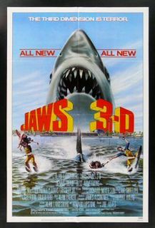 JAWS 3 D * 1SH ORIG MOVIE POSTER 1983 SHARK