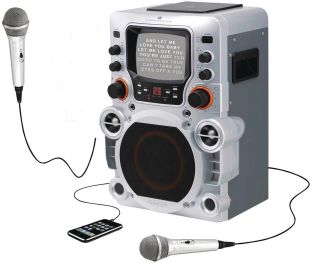   Bundle*GPX JM250S Karaoke System w/ 2 Mics CD+G Home Party Machine