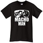 New Macho Man T Shirt Randy Savage Vintage WWF Black T SHIRT Size S M 