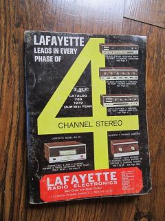 1972 Lafayette Radio Electronics Catalog 468 pages of vintage Stereo 