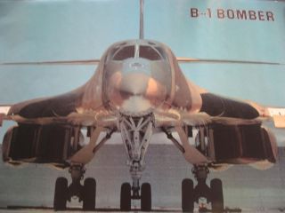 1988 Verkerke B 1 Bomber USAF vintage wall poster PBX983