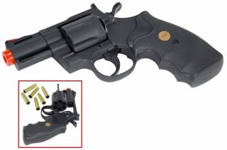 TSD UHC 2.5inch Barrel 357 Magnum Airsoft Revolver UA939BR Blk Hand 