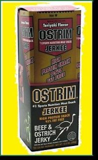 Ostrim Beef & Ostrich Jerky Low Fat High Protein Meat Stick 10 1.05 