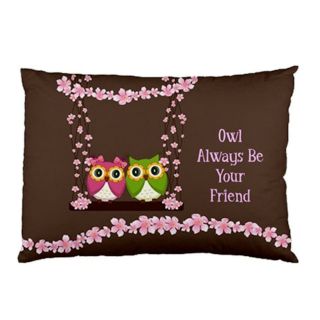 OWL TOGETHERNESS S~BED~LAZYBOY CHAIR SOFT FEEL PILLOW CASE/COVER~NeW 